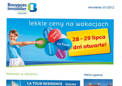 Bouygues Immobilier Poland — newslettery