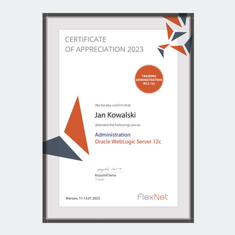 Certificate WLS 12c